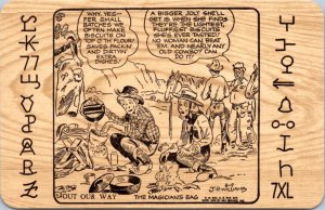 Postcard Rodeo Comic J.R. Williams Out Our Way - The Magician's Bag