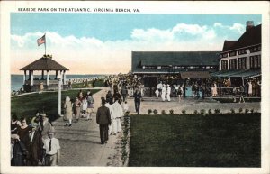 Virginia Beach Virginia VA Seaside Park on the Atlantic Vintage Postcard