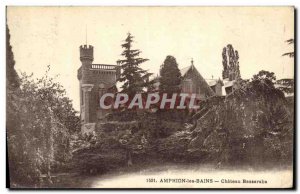 Old Postcard Amphion les Bains Chateau Bassaraba