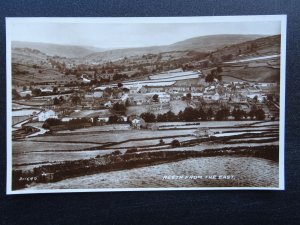 Yorkshire REETH VILLAGE from the East c1930s RP Postcard by Valentine