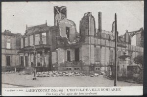 France Postcard - Laheycourt (Meuse) - L'Hotel-De-Ville Bombarde    RS8683