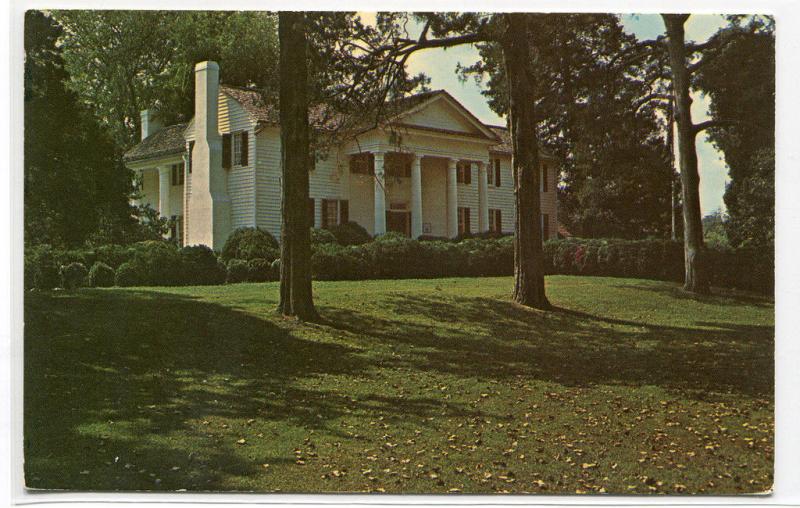 John C Calhoun Home Fort Hill Clemson University South Carolina 1975 postcard