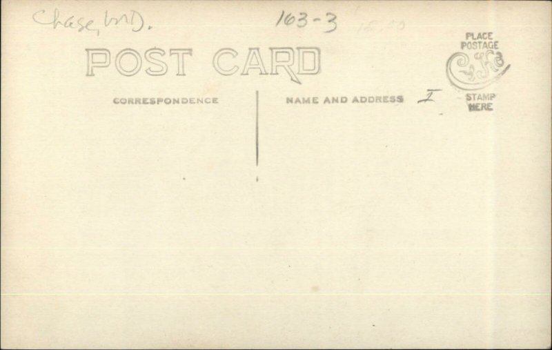 Chase MD (Written on Back) Baltimore County c1910 Real Photo Postcard #2