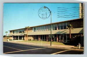 Bakersfield CA- California, Kern County Free Library, Chrome c1972Postcard