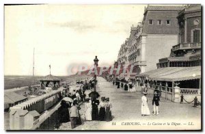 Old Postcard Cabourg Casino and La Digue