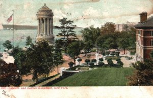 Vintage Postcard 1907 Soldiers and Sailors Monument New York City Souvenir Card