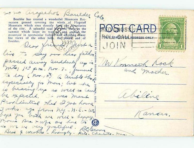 W-Border FLAGSTAFF ROAD Boulder Colorado CO HM8476