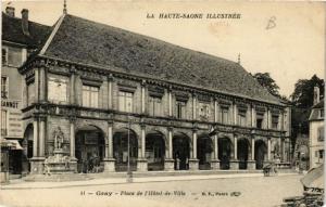 CPA GRAY - Place de l'Hotel-de-VILLE (636293)