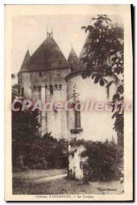 Old Postcard Chateau D'Auxances Le Donjon