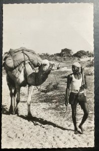 Mint French Senegal Real Picture Postcard RPPC Peanuts Transportation