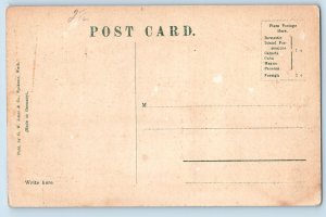 c1910's Carnegie Library Building Facade Spokane Washington WA Antique Postcard