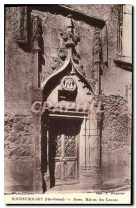 Postcard Old Rochechouart Haute Vienne Gate House of the Consuls