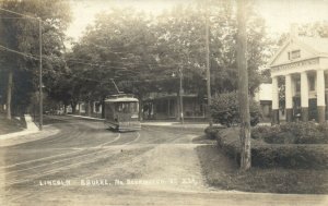 PC CPA US, VERMONT, BENNINGTON, LINCOLN SQUARE, REAL PHOTO POSTCARD (b5487)