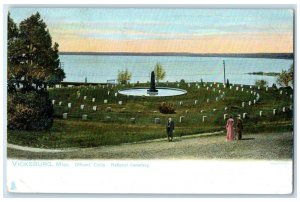 c1905 Officer's Circle National Cemetery Vicksburg Mississippi Tuck Son Postcard