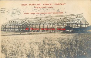 IA, Des Moines, Iowa, RPPC, Iowa Portland Cement Company, 1907 PM, Photo