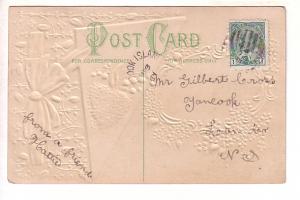 Haerty Greetings, Used 1911, Split Ring Cancel, Nova Scotia