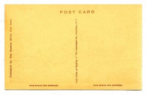 NY - Hudson River. Steamer Washington Irving Approaching Poughkeepsie