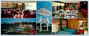 ST. LOUIS, Missouri MO ~ Roadside INN AMERICA Danna's Restaurant  Long Postcard