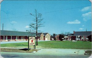 Hawkinsville, GA Georgia   CAMELLIA COURT~Ruth Bembry  ROADSIDE MOTEL  Postcard