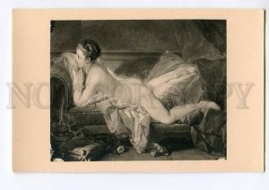 3011925 Lovely NUDE Plump Woman on Bed by BOUCHER vintage PC