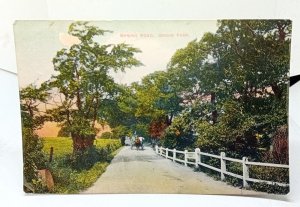 Horse & Cart In Baring Road Grove Park Lewisham London Vintage Postcard 1912