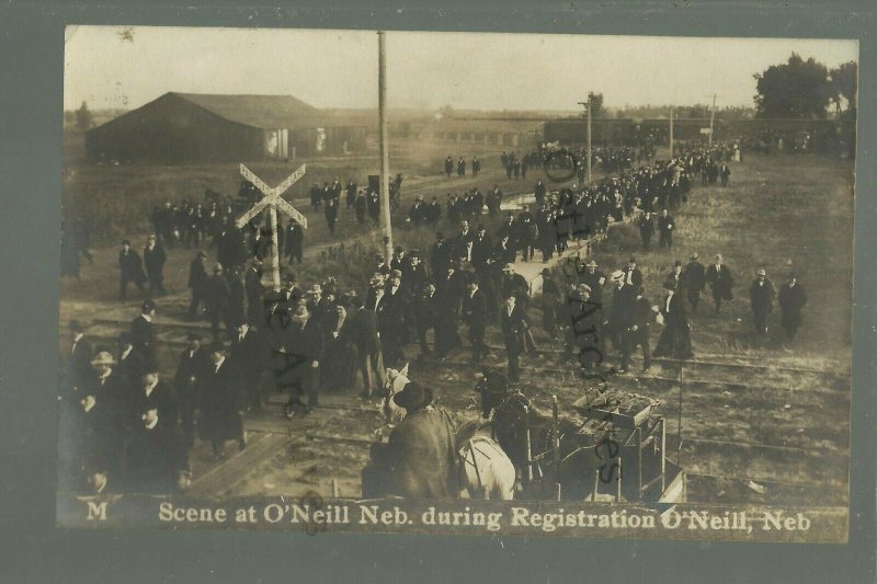 O'Neill NEBRASKA RPPC 1909 LAND REGISTRATION Rush BUYING Farms Farming DEPOT