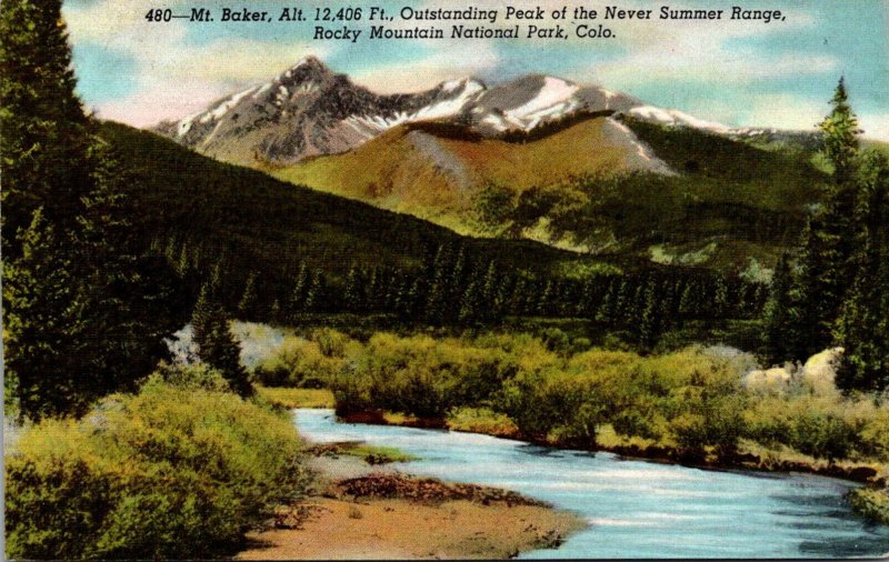 Colorado Rocky Mountain National Park Mount Baker