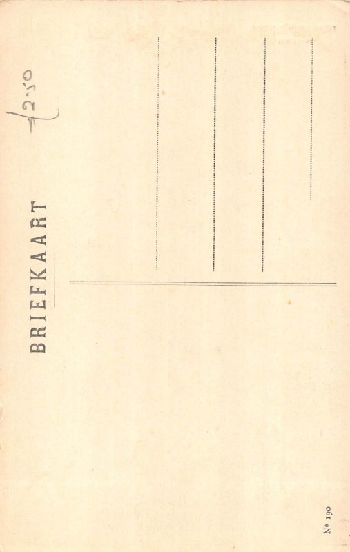 Belgium Schotsche Huis Veere House vintage postcard