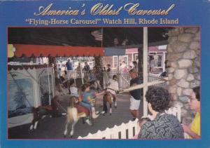 Rhode Island Watch Hill Flying Horse Carousel Americas Oldest Carousel