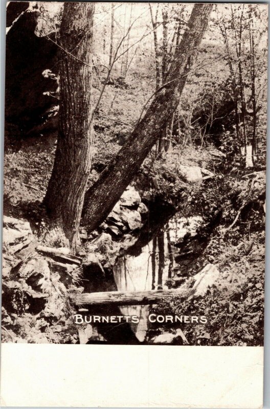 Burnett's Corners WI Undivided Back Vintage Postcard V25