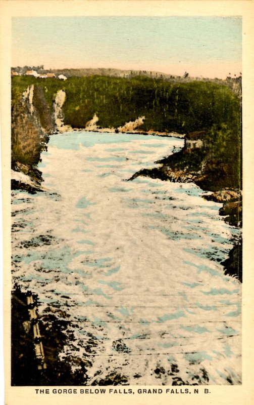 Canada - New Brunswick. Grand Falls. Gorge Below The Falls