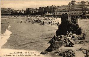 CPA BIARRITZ La Grande Plage et le Casino Municipal (411622)
