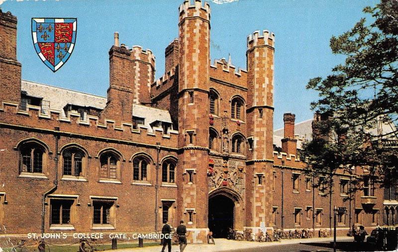 BR51883 St John s college gate cambridge United Kingdom