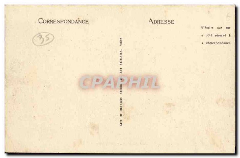 Postcard Old Saint Lunaire The Bath Time