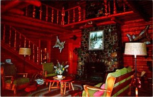 Dubois, WY Wyoming  TWIN PINES LODGE McGuires/McBrides ROADSIDE MOTEL  Postcard