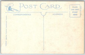 Strasburg Ohio 1920s Greetings Postcard Road Trees