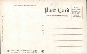 1933 Chicago's World Fair Exposition Castle on Enchanted Island Postcard