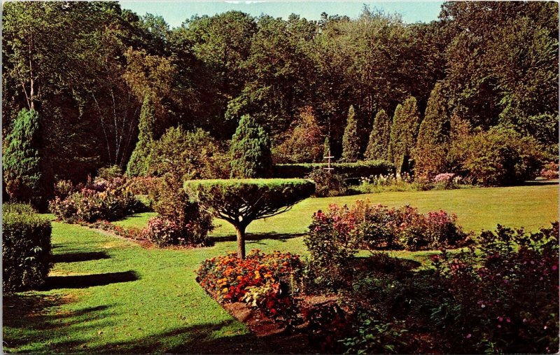 International Friendship Gardens Michigan City IN Indiana Postcard VTG UNP  