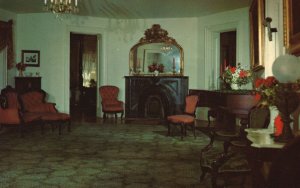 Postcard Longwood Parlors & Front Bedroom Rosewood Furniture Natchez Mississippi