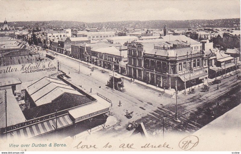 View over Durban & Berea , South Africa , PU-1906