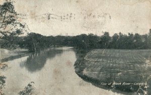 Circa 1910 View of Black River Lorain, OH Postcard Nice Image P19