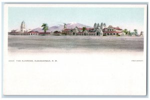 1910 Overlooking Alvarado Albuquerque New Mexico NM Antique Fred Harvey Postcard