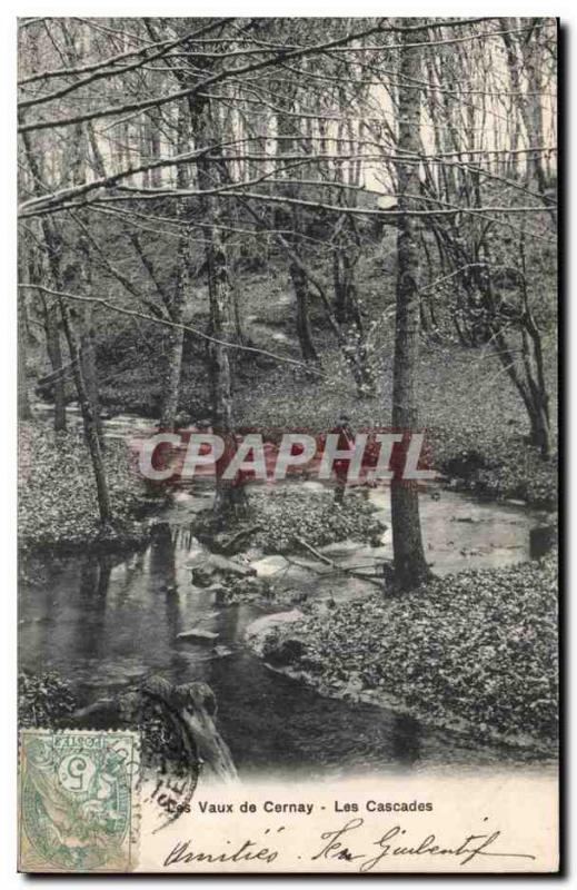 Old Postcard Vaux Cernay Waterfalls