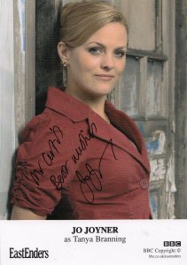 Jo Joyner as Tanya Branning Hand Signed Eastenders Cast Card Photo