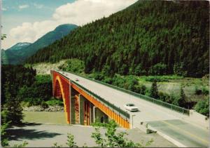 Alexandra Bridge Fraser Canyon BC British Columbia Vintage Postcard D43 *As Is 
