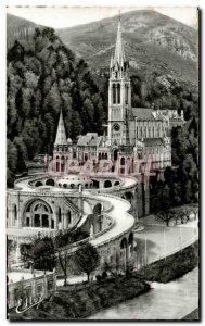 Old Postcard Lourdes Basilica Approval View