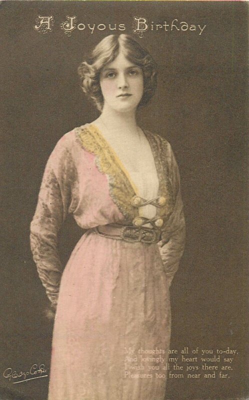 English actress Gladys Cooper 1916 postcard