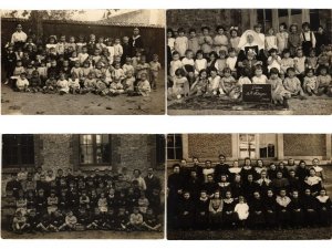 SCHOOL CLASSES FRANCE REAL PHOTO 49 Vintage Postcards Pre-1940 (L6003)