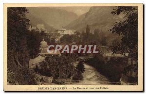 Old Postcard Brides les Bains and Doron view of Hotels