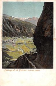 Loeche Luek Switzerland Scenic View Antique Postcard J45446